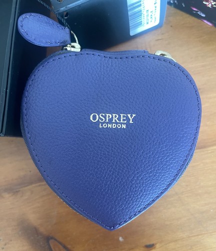 Osprey purple leather heart - leather,