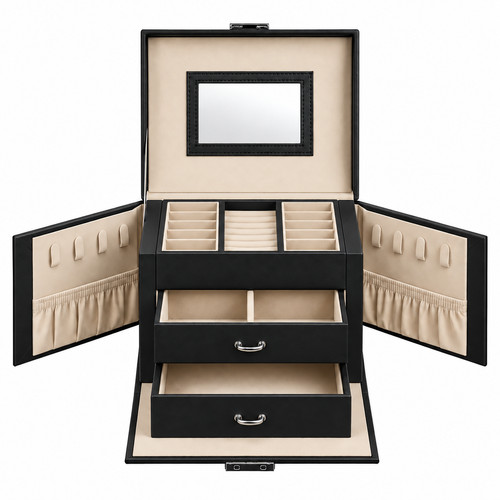 Lockable jewellery box - lockable,