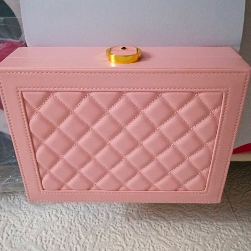 Pink faux leather velvet - pink,
