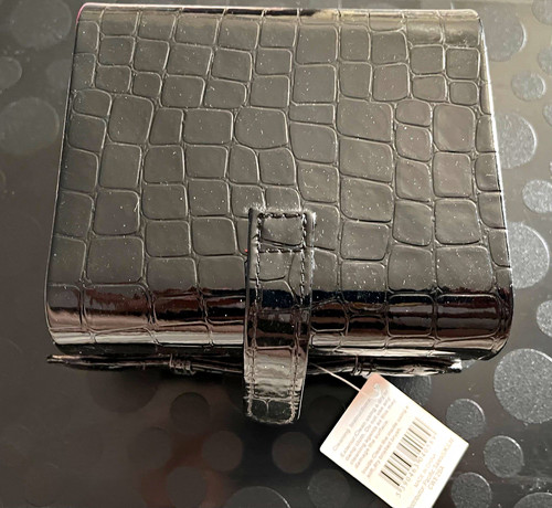 Black faux leather - leather, effect