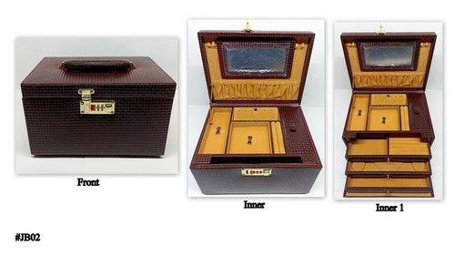 Real leather jewellery box - jewellery,