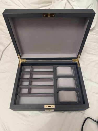 Smythson jewellery box - smythson, box/watch