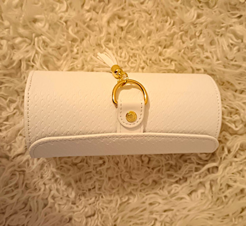 White faux leather lined - white,