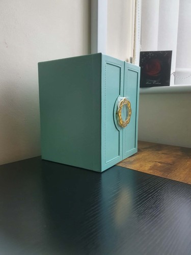Light blue leather - leather, jewelry