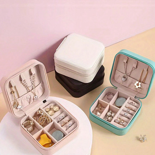 Portable jewellery box - jewellery, pu