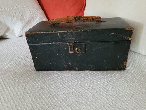 Antique green leather - antique,