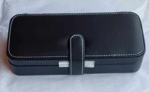 Black faux leather jewellery - black,