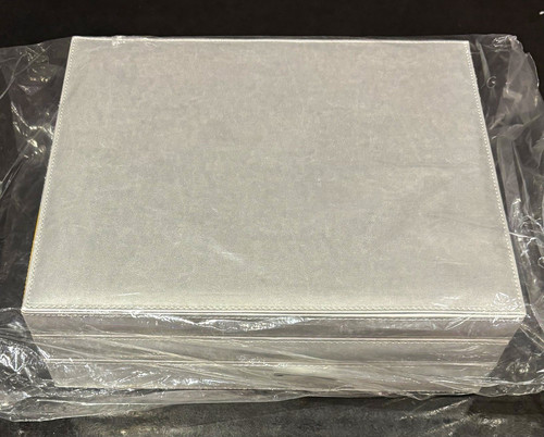 Faux leather silver velvet - faux,
