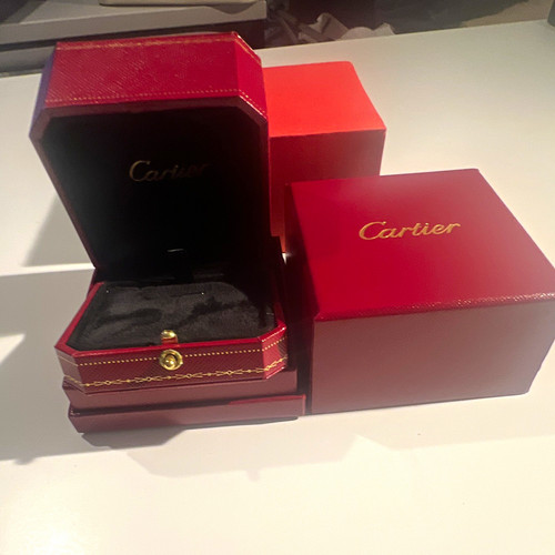 Cartier red leather pendant - red,