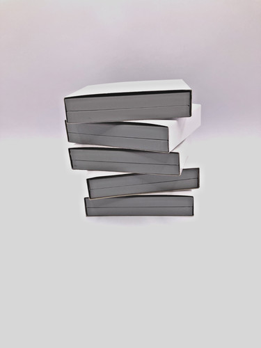 Grey postal size pendant - postal,