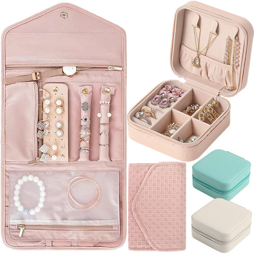 Foldable travel jewellery roll - travel,