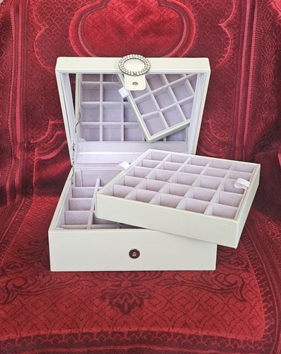 Large white purple rhinestone - white,