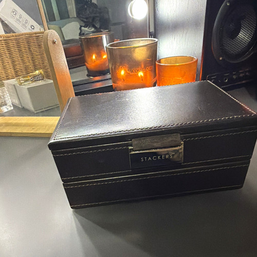 Stackers black faux leather - stackers,