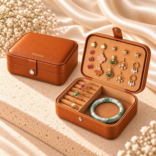 Luxury leather jewellery - luxury, pu
