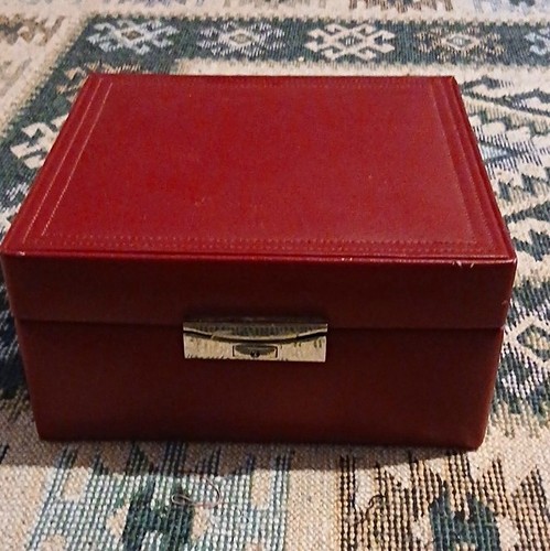 Red faux leather - faux, jewellery