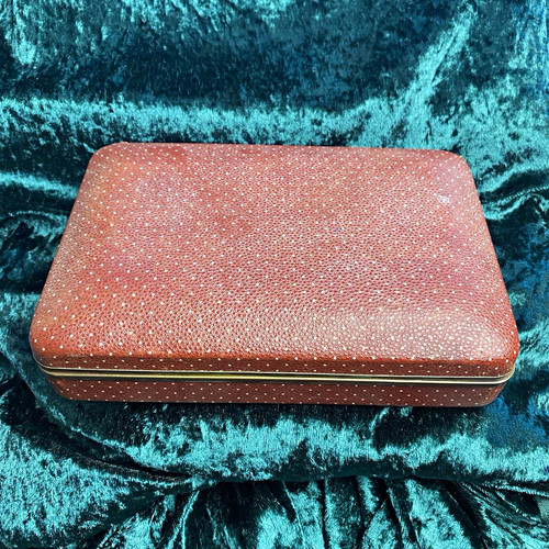1950s red leather rectangle - 1950s,
