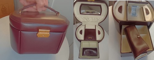 Vintage maroon faux leather - vintage,