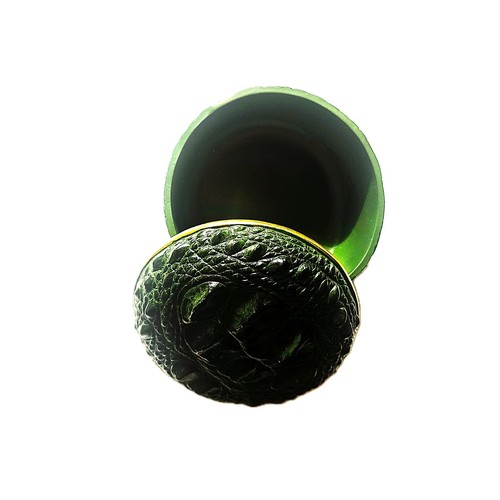 Green faux crocodile leather - crocodile,
