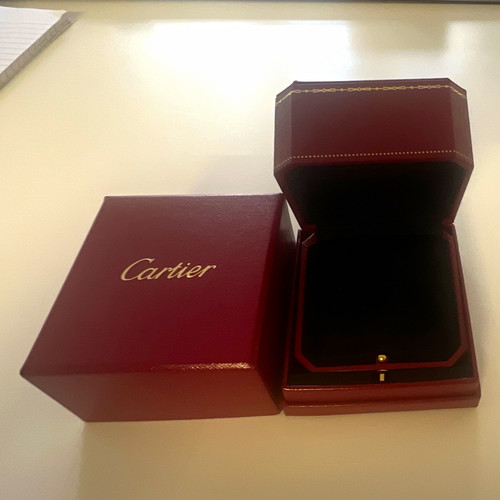 Cartier red leather lined - cartier,