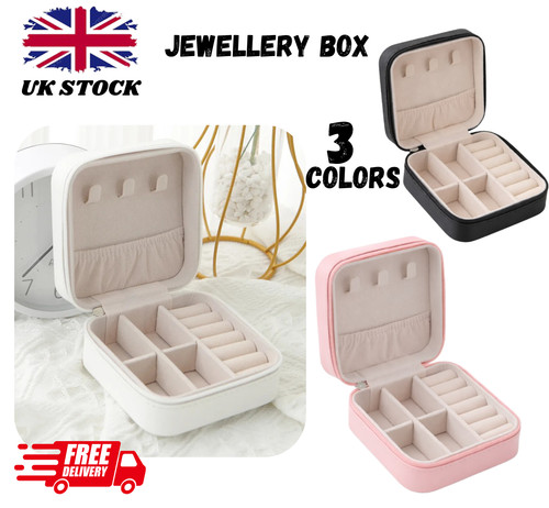 Small portable jewellery box - small,