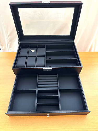 Lockable glass top faux - glass,
