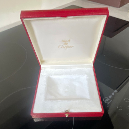 Cartier red leather - cartier, jewellery