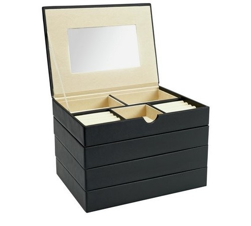 Stacking jewellery box black - jewellery,