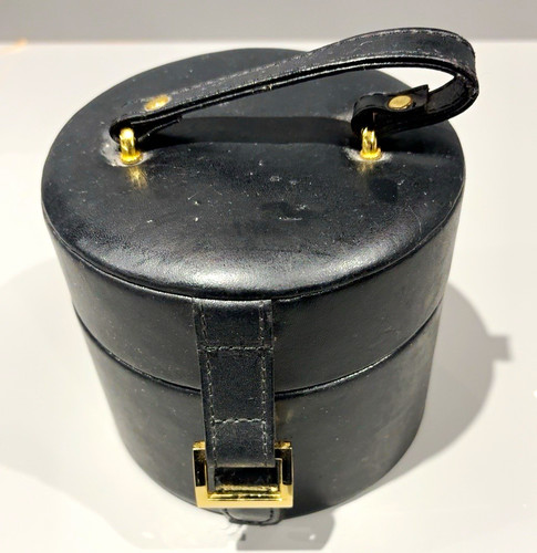 Round black faux - black,